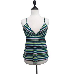Mossimo Tankini Swim Suit Top Size M